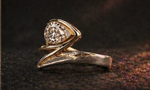 Meaningful symbolic diamond ring for transformation and self-expression